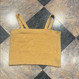 Sugar Moon Fuzzy Tub Top Crop XL